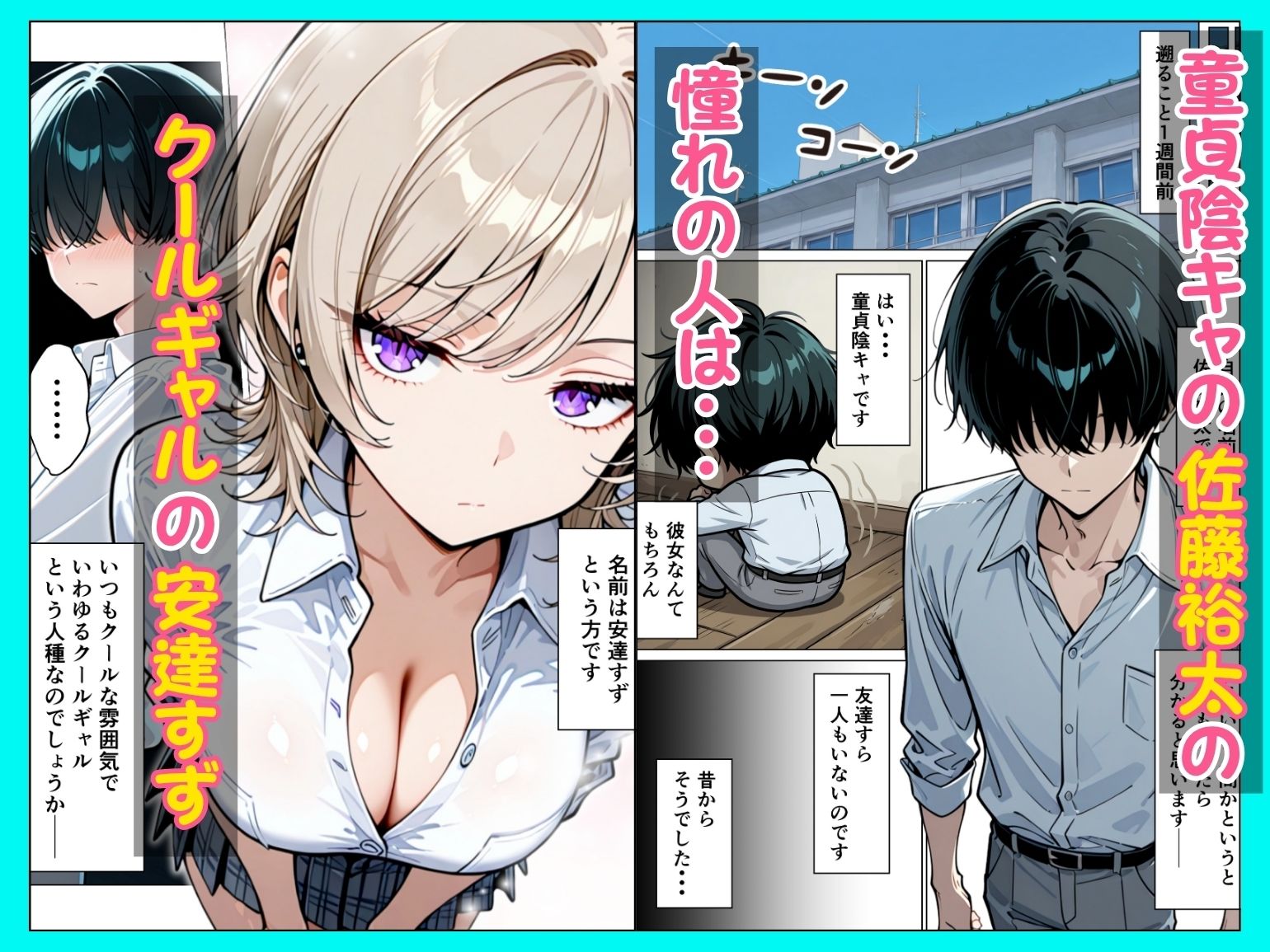 童貞陰キャの僕がクールギャルとマジックミラー車で生ハメセックスした話 1枚目