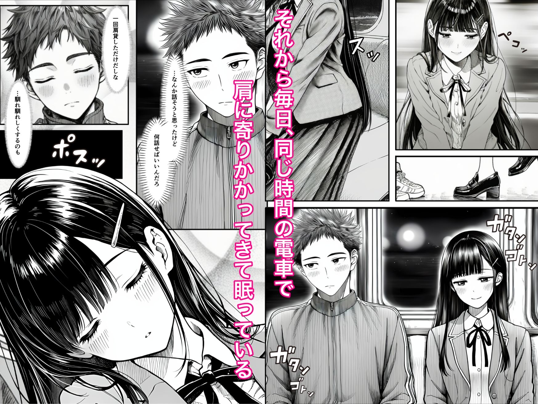 電車で何度も肩にもたれかかってくる女の子と、子作りセックスしてしまった 2枚目